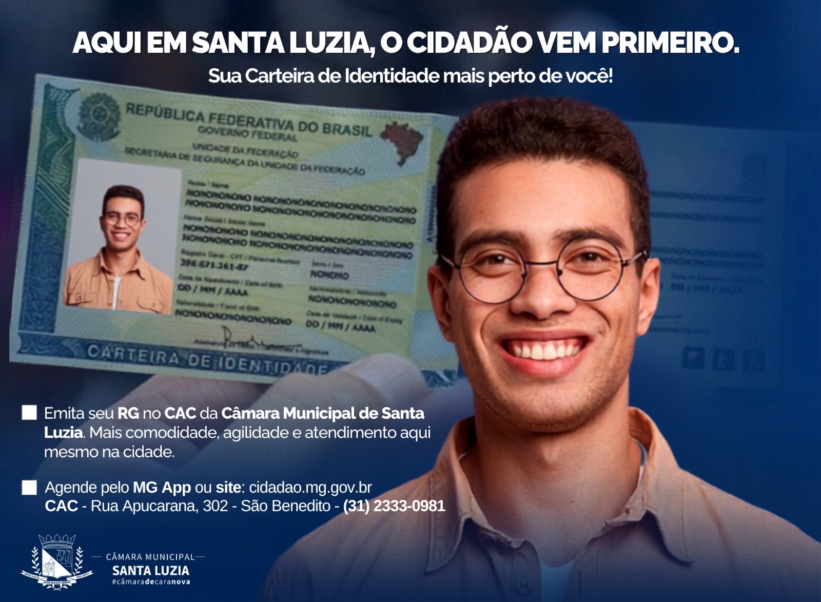 Imagem da notícia: Carteira de Identidade