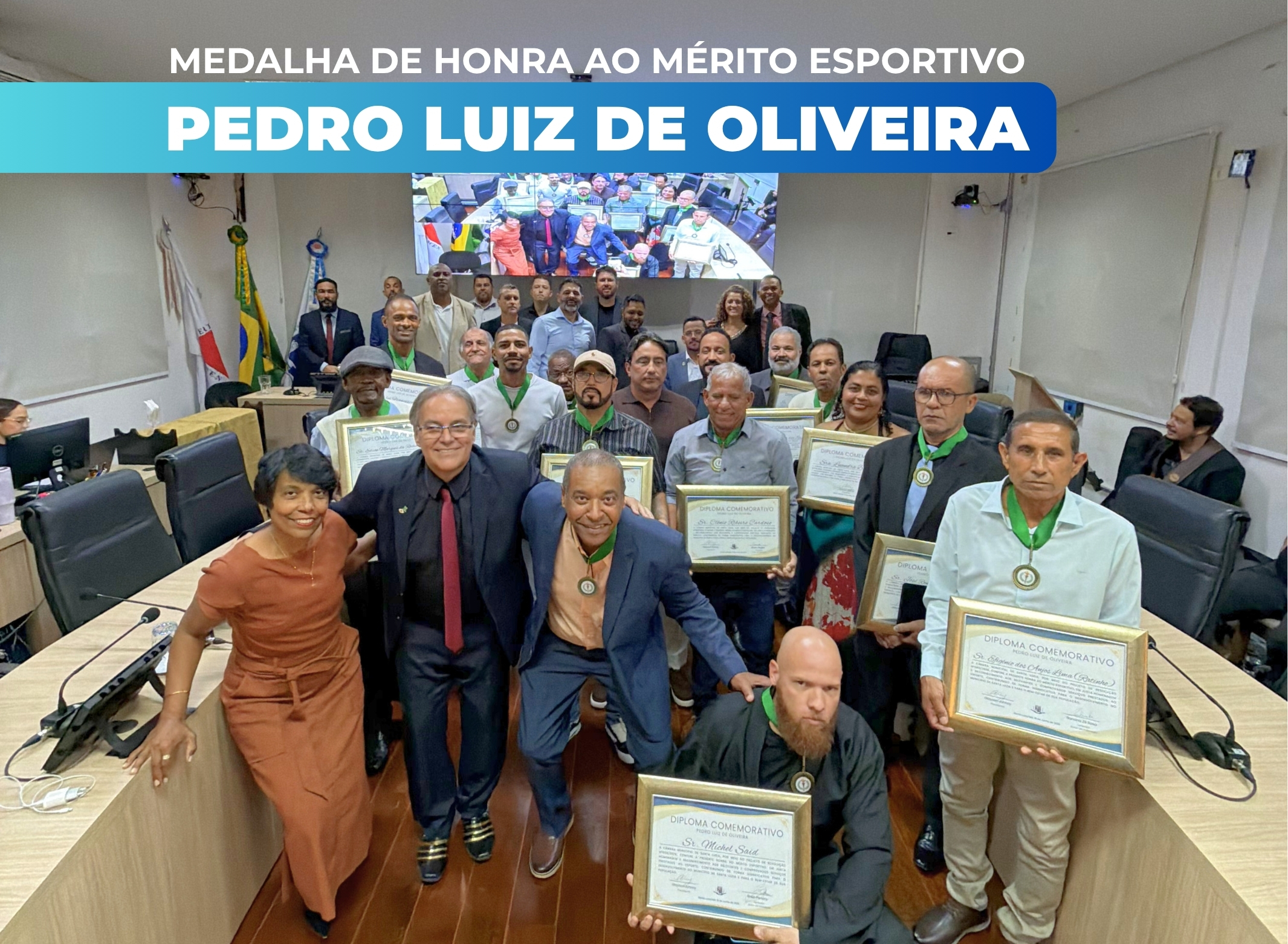 Imagem da notícia: Medalha do Mérito Esportivo - PEDRO LUIZ DE OLIVEIRA