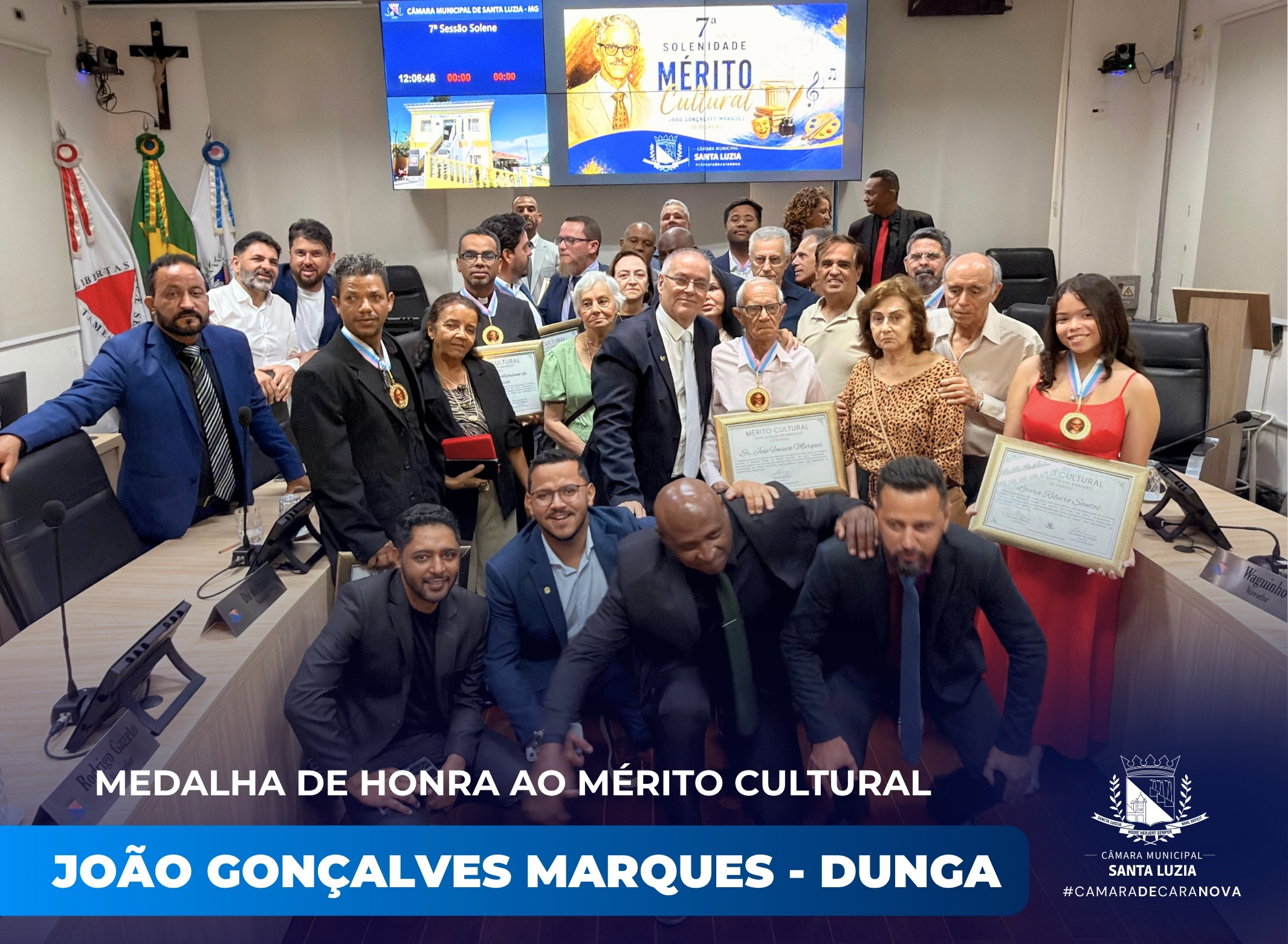 Imagem da notícia: Diploma do Mérito Cultural - João Gonçalves Marques ( Dunga )