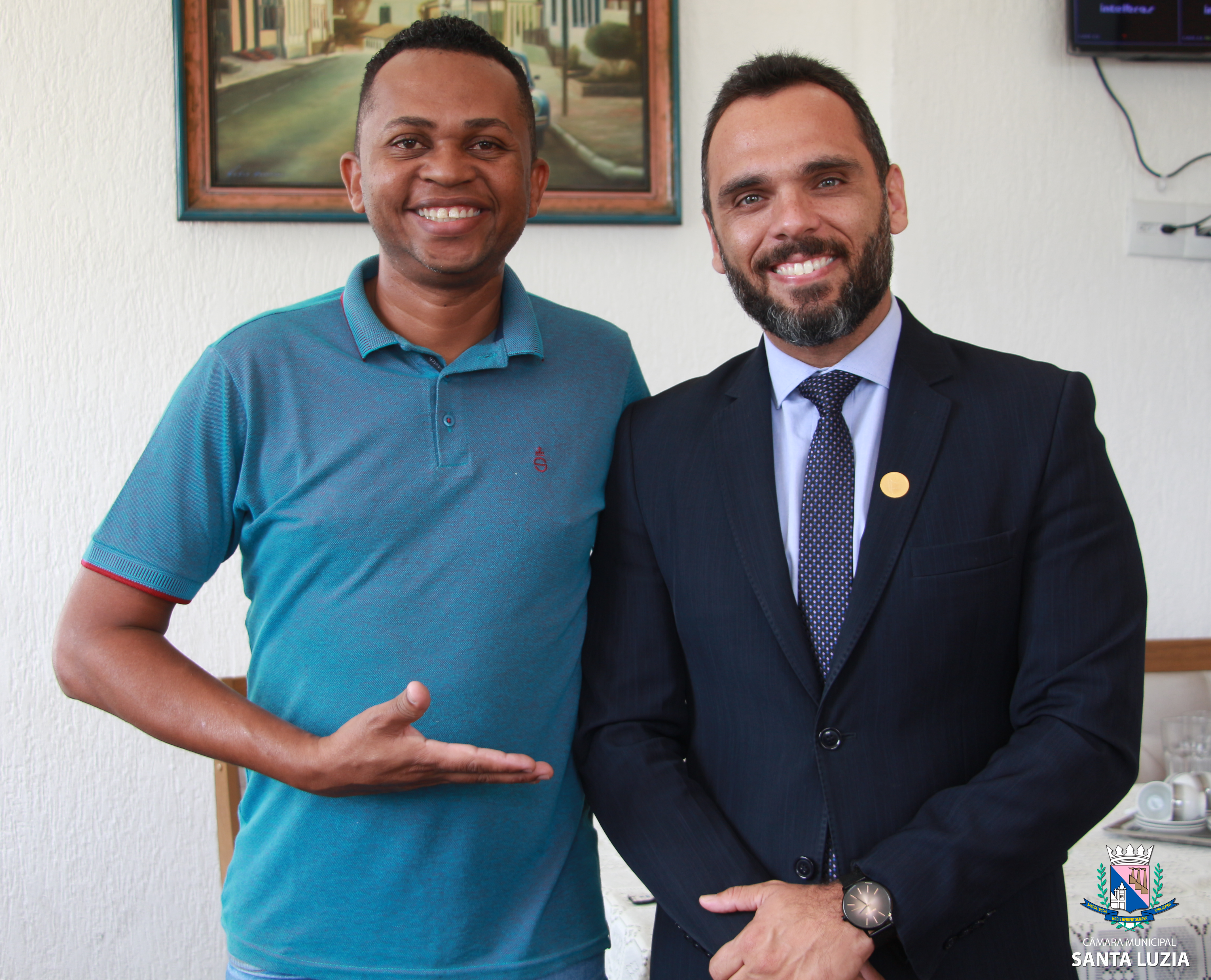 Presidente da OAB de Santa Luzia faz visita ao novo Presidente da Câmara Municipal