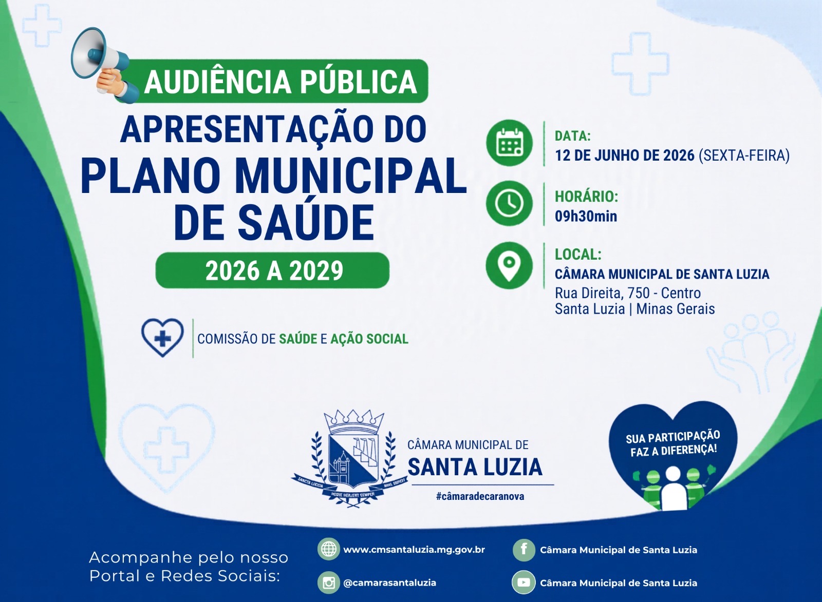 Imagem da notícia: Audiência Publica - Apresentação do Plano Municipal de Saúde
