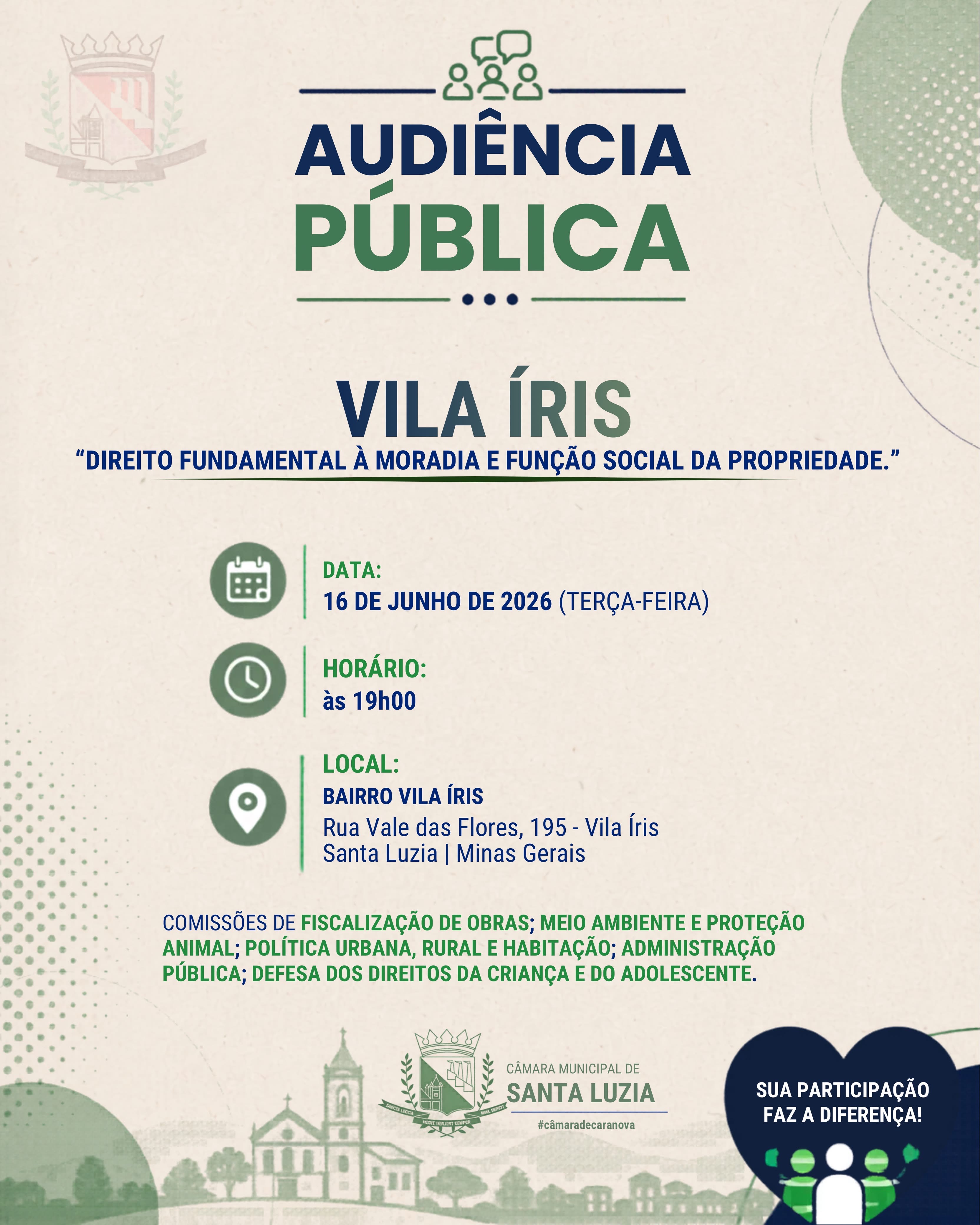 Imagem da notícia: Audiência Publica - Vila Ìris