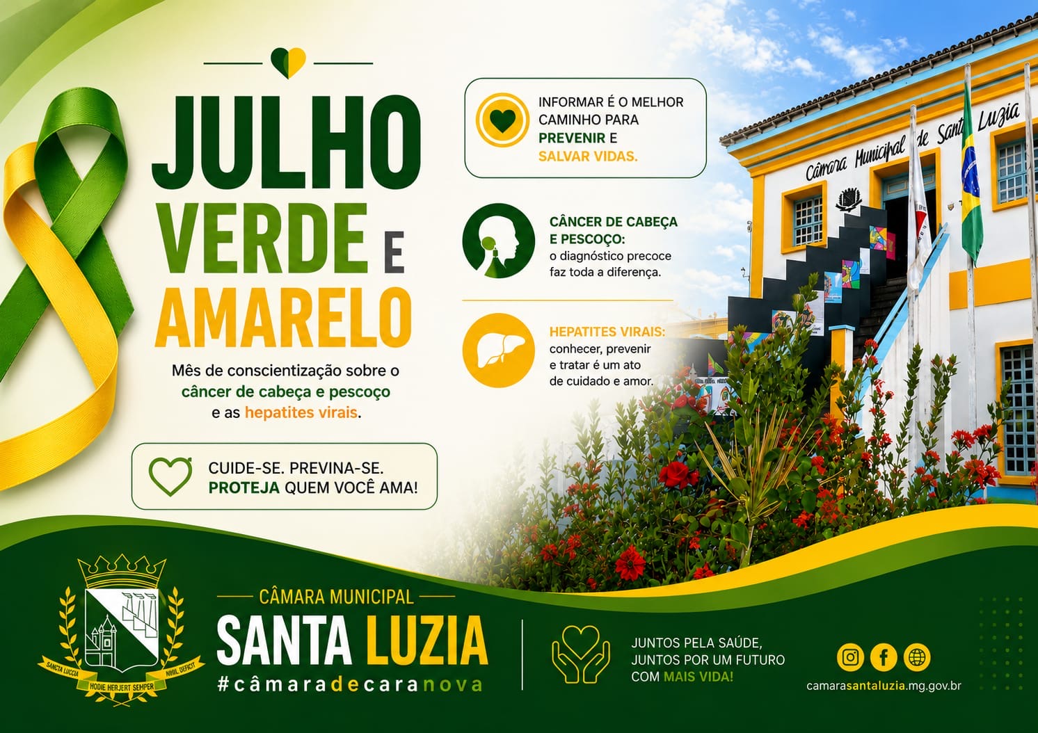 Imagem da notícia: JULHO VERDE E AMARELO