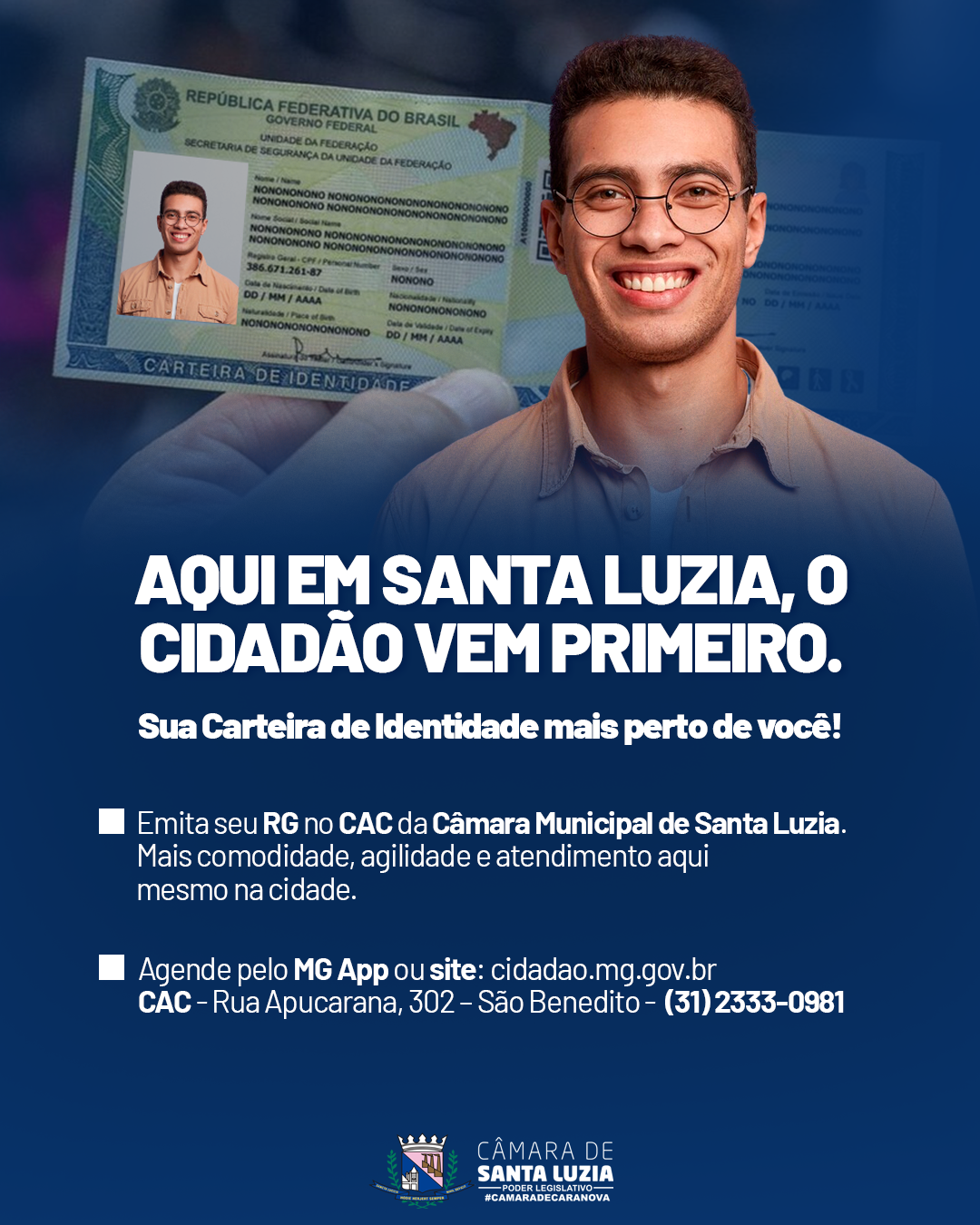 Imagem da notícia: Carteira de Identidade